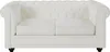2-Sitzer Sofa aus weißem Büffelleder - CHESTERFIELD Produktbild-Vorschau 1