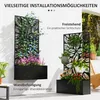 Hochbeet mit Sichtschutzpaneel, Rankengitter, Metall, Produktbild-Vorschau 5