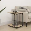 vidaXL Tavolino con rotelle Sonoma 50x35x55,5 cm in Anteprima dell’immagine prodotto 2