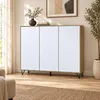 InnoFurn Highboard Elena M2, 3 Türen, Push-to-Open, Eiche Produktbild-Vorschau 3