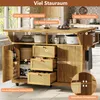 Flieks 95 cm Servierwagen ausklappbar,  Küchenwagen mit Produktbild-Vorschau 7
