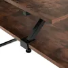 Psací stůl Melrose 140x130x76,5cm - Průmyslové dřevo tmavé, Náhled obrázku produktu 16