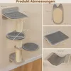COSTWAY 5 ks šplhací stěny pro kočky, škrabadlo s Náhled obrázku produktu 3