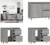 vidaXL Badschrank Grau Sonoma 65x33x60 cm Holzwerkstoff - Produktbild-Vorschau 1