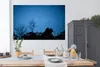 MuchoWow® Poster Sternenhimmel - Wald - Blau 180x120 cm - Produktbild-Vorschau 3