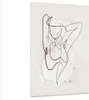 Bilder auf glas - Einteilig - Linie Frau Linie - 80x120cm - Produktbild-Vorschau 1