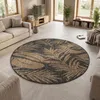 Carpetsale24 Outdoor Teppich Schwarz Natur Jute Optik Rund Produktbild-Vorschau 2