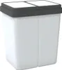 vidaXL Duo odpadkový koš bílý 2x25 l Náhled obrázku produktu 5