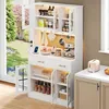 Credenza da cucina Merax con LED e presa di corrente, Anteprima dell’immagine prodotto 4