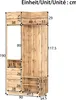 Merax Kompaktgarderobe Garderobenschrank mit Spiegel und Produktbild-Vorschau 7