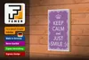 Holzschild Spruch 12x18cm Keep Calm and just smile:) Produktbild-Vorschau 4