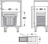 HAILO Abfallsorter TANDEM 28 ab 40 cm Schrankbreite / AS Produktbild-Vorschau 7