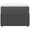 Boxspringbett mit Matratze Dunkelgrau 100x200 cm Stoff Produktbild-Vorschau 4