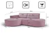 Kaiser Möbel Modernes L-förmiges Designer-Ecksofa Modena Produktbild-Vorschau 3