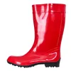 Rote lange Gummistiefel Regenstiefel Gartenschuhe Produktbild-Vorschau 15