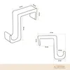 Dezenter Design Fensterhaken für Deko - für Fensterdicke 17-20mm Produktbild-Vorschau