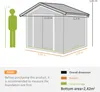 Outsunny Gerätehaus mit Bodenrahmen Geräteschuppen Produktbild-Vorschau 9