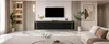 TV-meubel, 6 deuren, ribbeldesign, afgeronde hoeken, MDF, Productafbeelding-voorbeeld 9