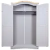 vidaXL Armadio in legno di pino stile Messico 2 porte Anteprima dell’immagine prodotto 11