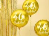 Foliowy balon urodzinowy, 45 cm, różne numery, złoty, Podgląd zdjęcia produktu 6