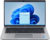A silver Dell Latitude 5420 notebook with a Windows 11 wallpaper and an open application window. Produktbild-Vorschau