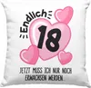 Trendation - 18. Geburtstag Deko-Kissen mit Füllung 40x40 Produktbild-Vorschau 1