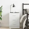 vidaXL Nachttisch Weiß 38x35x56 cm Holzwerkstoff Produktbild-Vorschau 9
