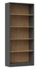 Schmales Bücherregal RAUNO – 80 cm, Eiche Artisan / Produktbild-Vorschau 1