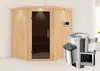 Karibu Sauna Innensauna Lilja Eckeinstieg Ofen 3,6 kW Produktbild-Vorschau 2