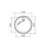 Lavello in acciaio inox Pyramis CR 450 x 450 mm 100034001 Anteprima dell’immagine prodotto 11