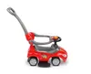 A red toy car with a push handle, shown from the side against a white background. Anteprima dell’immagine prodotto