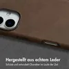 Accezz Vintage Leather Magsafe Backcover iPhone 16 - Rustic Produktbild-Vorschau 2