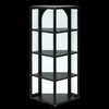 STILVORA Wandschrank mit 4 Ebenen und klarem Glas, Produktbild-Vorschau 5
