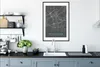 MuchoWow® Gerahmtes Poster Stadtplan - Deutschlandkarte - Produktbild-Vorschau 4