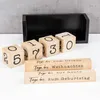 Würfel Countdown Kalender Holz Natur Schwarz Holzkalender Produktbild-Vorschau 5