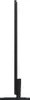 A side view of a black television on a stand, against a white background. Produktbild-Vorschau