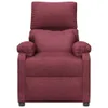 vidaXL Fauteuil relax électrique vin rouge tissu Voir les images du produit 4