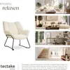 tectake® Sessel Kjeld gepolstert, mit Bouclé-Bezug 73 x 72 Produktbild-Vorschau 5