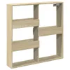 vidaXL Nástenná skriňa Sonoma dub 80x15x80 cm materiál na Náhľad obrázku produktu 1