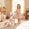 Puppenbuggy klappbar – leichter Puppenwagen mit EVA-Rädern Produktbild-Vorschau 9