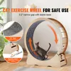 SucceBuy Roue d'exercice en bois pour chats, grand tapis Voir les images du produit 2