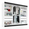 Oravelle 200 cm Graphit 3-türiger Kleiderschrank mit Produktbild-Vorschau 4