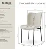 tectake® Polsterstuhl Tessa ergonomische Form mit hoher Produktbild-Vorschau 5