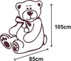 Grande orso di peluche grigio 190cm XXL - Ti amo Anteprima dell’immagine prodotto 3