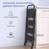 SONGMICS Trittleiter 4 Stufen Klappbar mit Handlauf bis 150 Produktbild-Vorschau 5