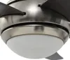 vidaXL Dekorativer Deckenventilator mit Licht 128 cm Braun Produktbild-Vorschau 8