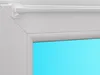 Close-up of a white curtain rod mounted on a window frame. Produktbild-Vorschau