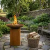 MOODZ, socle en acier Corten, 45x45x80 cm Voir les images du produit 3