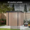 BEALIFE Metall-Gerätehaus 195x130x180 cm mit Bodenrahmen & Produktbild-Vorschau 7