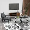 HOMCOM 2er-Set Couchtische ineinander steckbar, runder Produktbild-Vorschau 9